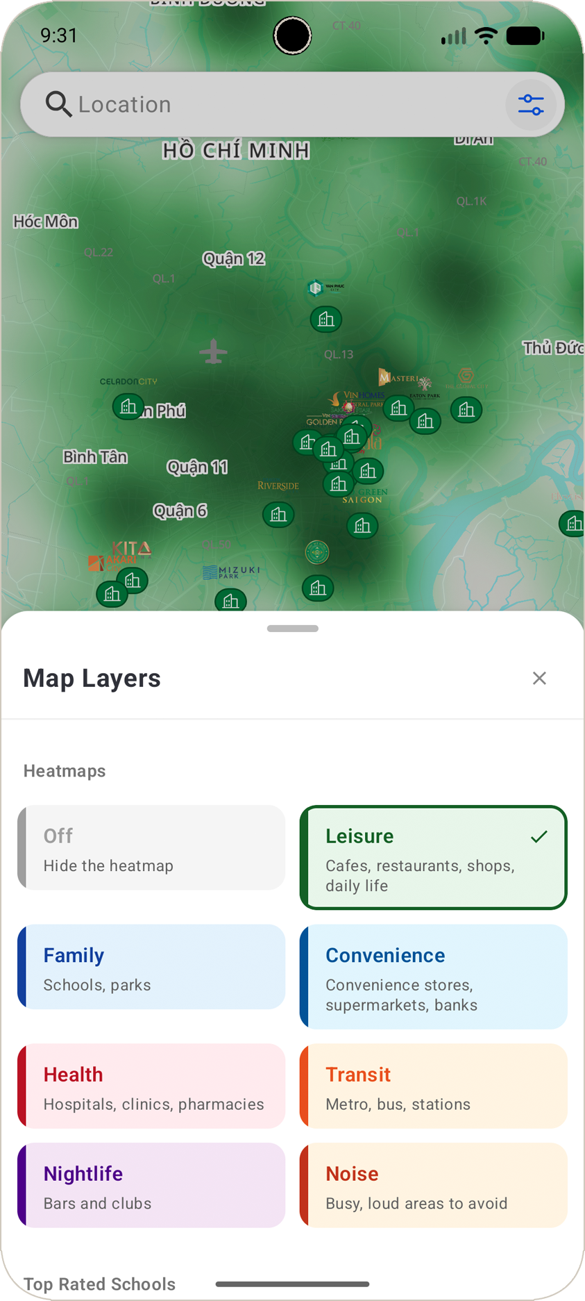 Hiểu khu vực sống qua bản đồ nhiệt